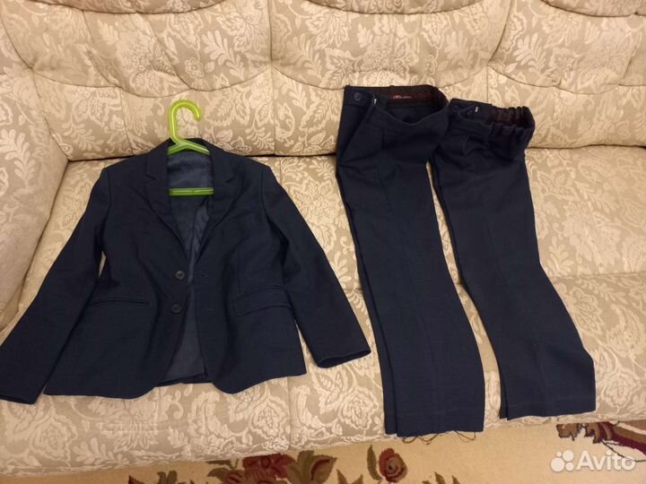 Школьный костюм для мальчика 134 синий