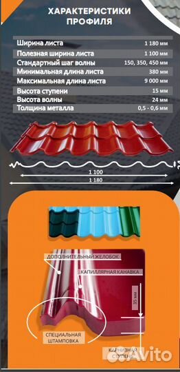 Монтеррей и Люкс Металлочерепица производитель зав