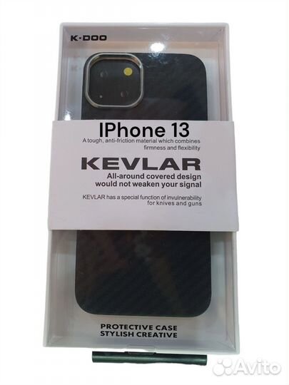 Чехол iPhone 13/14/pro/max kevlar k-doo