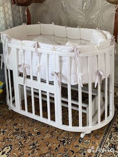 Комплект в кроватку(для овальной) Perina Bonne nui