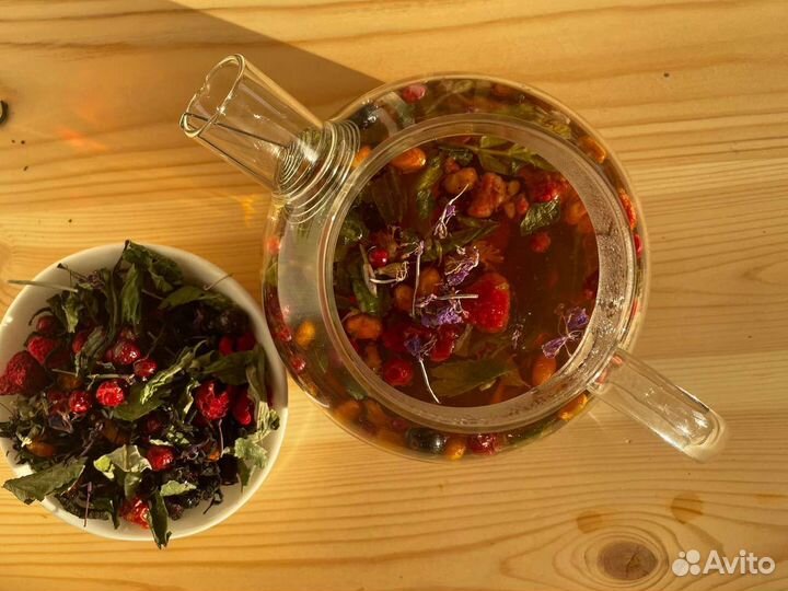 Иван-чай 1кг с ягодами и травами, вкусный