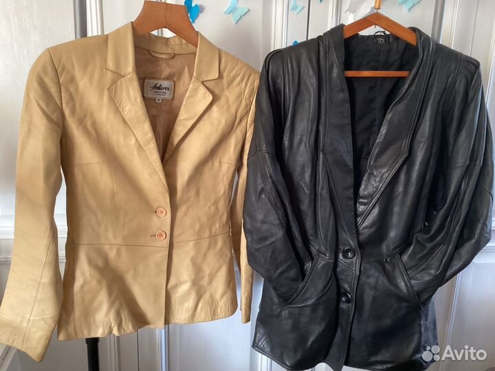 Пиджак кожаный Antares collection 42 размер