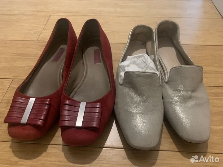 Балетки и слипоны, Ecco и Peter Kaizer, р37