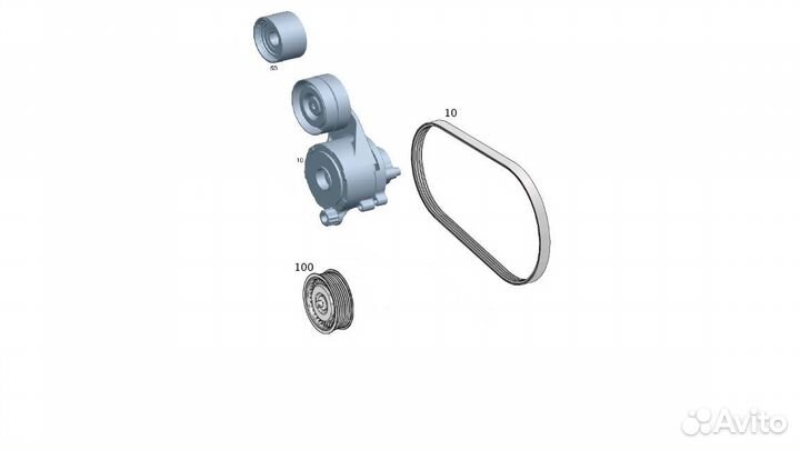 Комплект приводного ремня Mercedes-Benz
