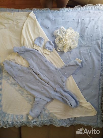 Комплект на выписку для мальчика зима