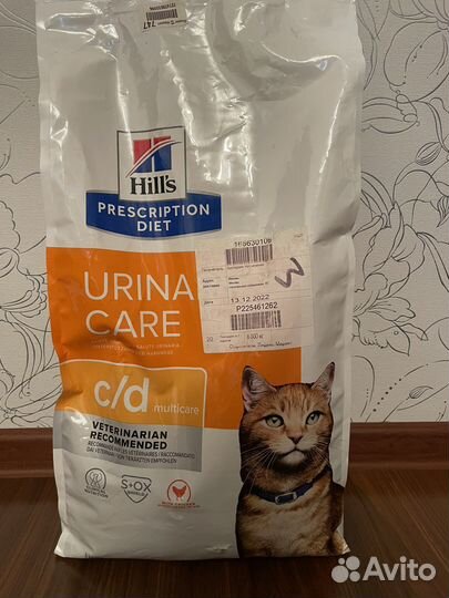 Корм для кошек Hills c/d Urinary care 3,5кг