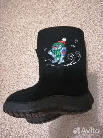 Кукморские валенки с нашивкой, детские, 20 размера