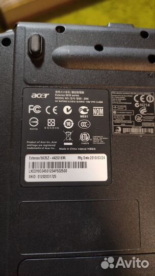 Ноутбук Acer Extensa 5635Z-442G16Mi