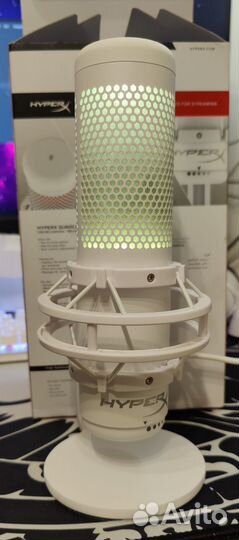 Микрофон hyperx quadcast S белый