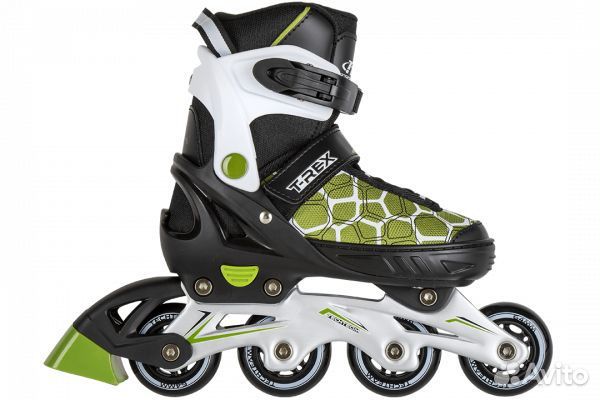 Ролики размер 29-32,рама AL,раздвиж,T-Rex,зеленые