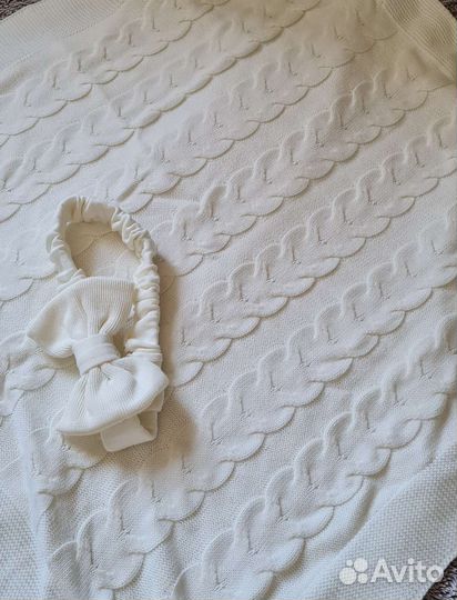 Плед детский вязаный