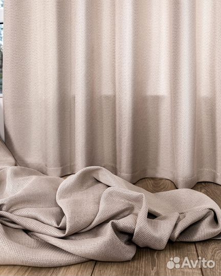 Шторы рогожка Орфей Миндальное искушение