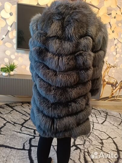 Шуба песец полушубок