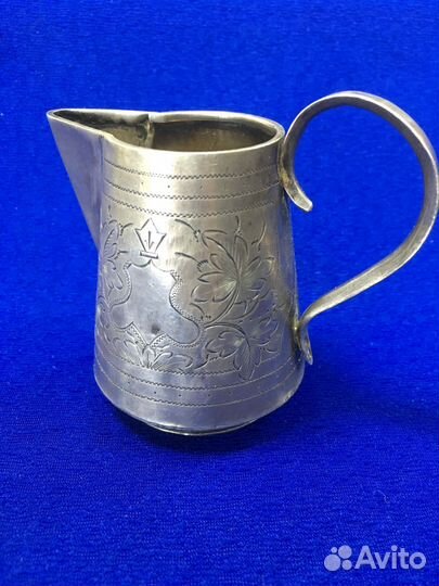 Серебряный сливочник молочник царский 84 проба