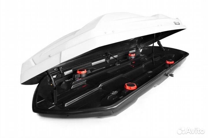 Автомобильный бокс cybort F1 410л. белый Metallic