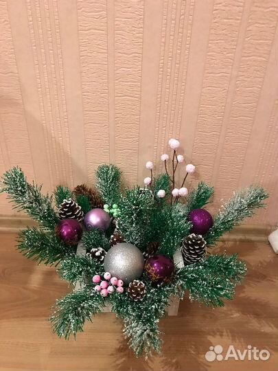 Новогодний декор. Подсвечники. Корзины