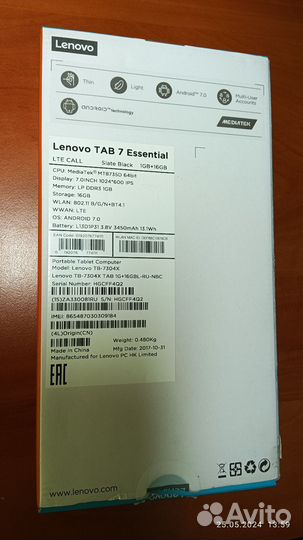 Планшет lenovo tab 7