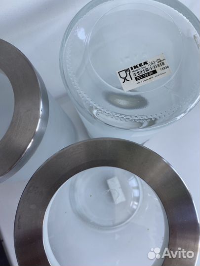 Банки стеклянные с крышками на замке IKEA