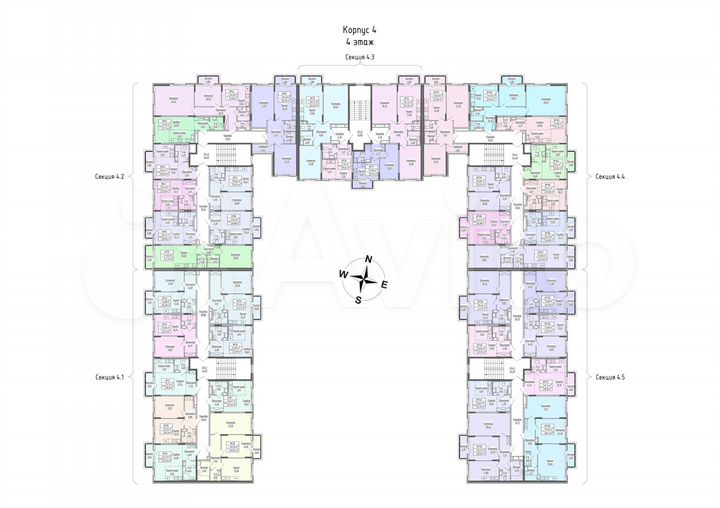 1-к. квартира, 36,3 м², 4/4 эт.