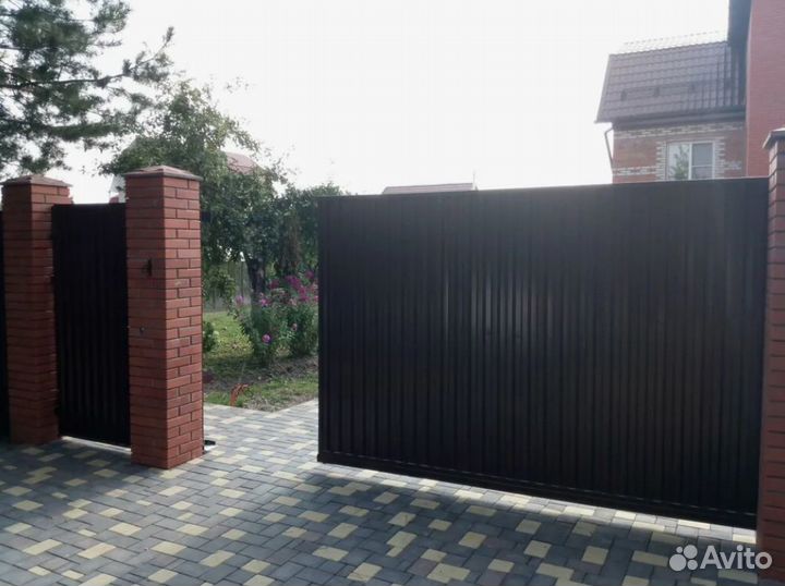 Ворота откатные алюминиевые Prestige