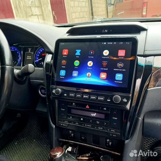 Магнитола Андроид Тесла Тайота Камри 55 10.3дюйма