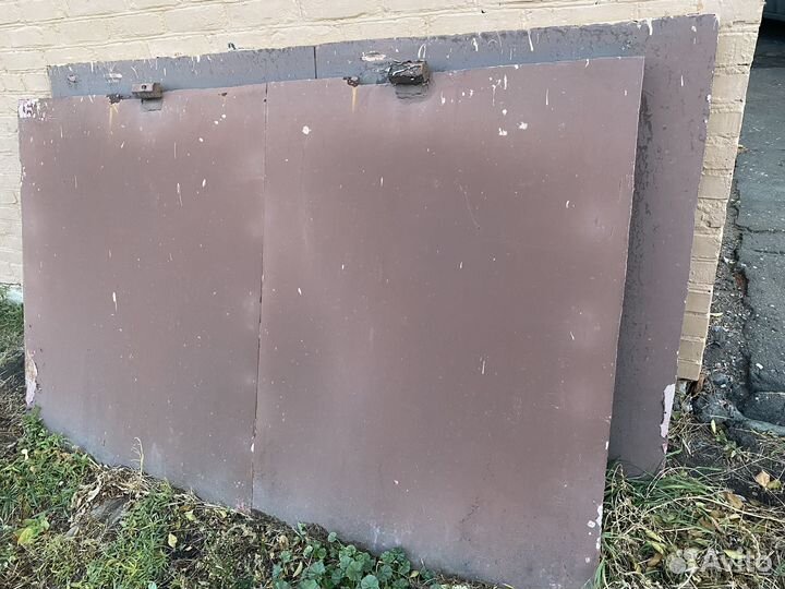 Ворота гаражные металлические бу