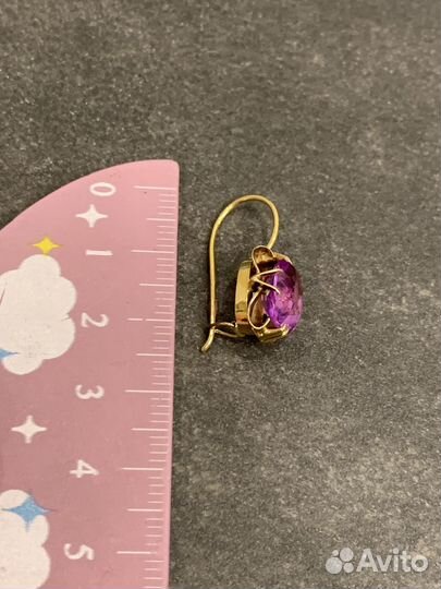 Серьги золотые 750 пробы СССР