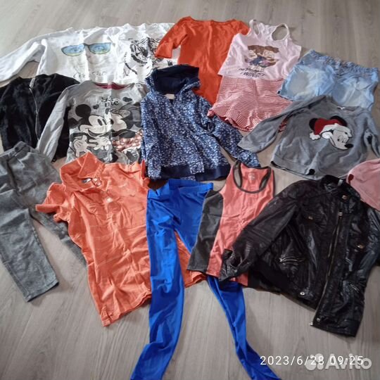 Пакет одежды 16 штук для девочки 10-12 лет