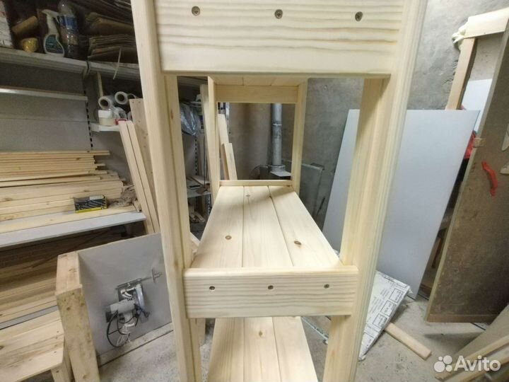 Стеллаж IKEA деревянный 200 см