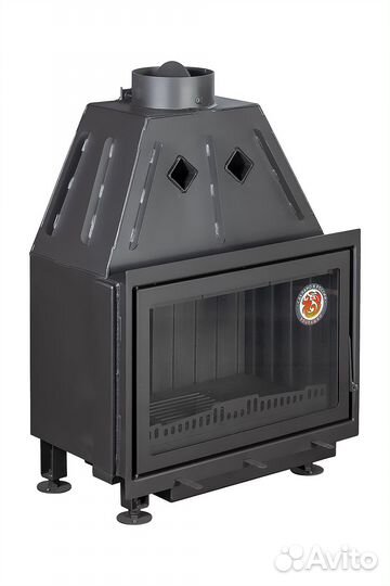 Камин Экокамин Альфа 700-150 B черный шамот Экокам