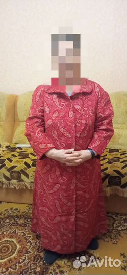 Халат женский новый мелкий вельвет, 54