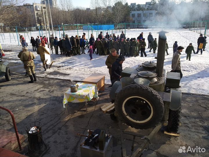 Полевая кухня военная, аренда военной техники