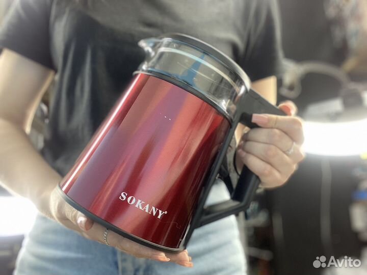 Электрочайник sokany с подсветкой 2000Вт