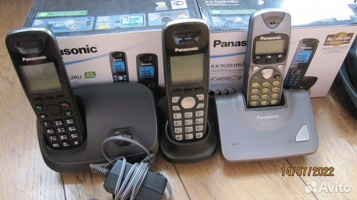 Домашние радиотелефоны Panasonic Sanyo пакетом