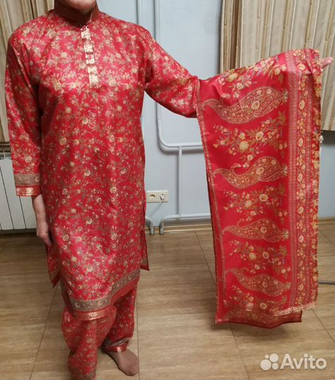 Костюм женский летний шальвар-камиз Индия