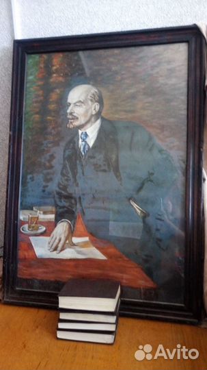 Портрет Ленина. Холст. Масло