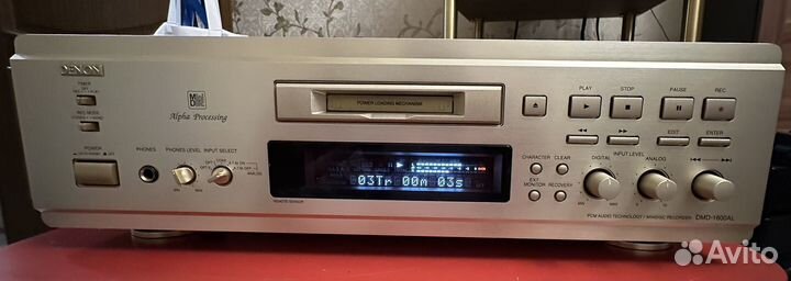 Md минидисковая дека denon DMD-1600AL, 100 вольт