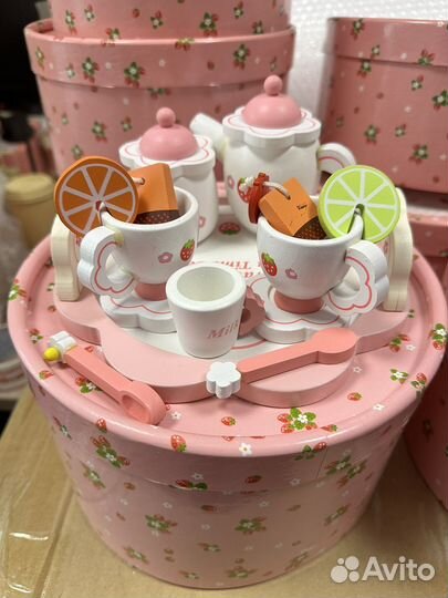 Чайный набор, деревяная игрушка