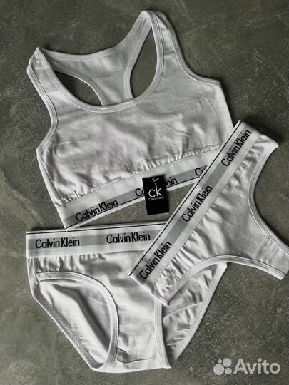 Calvin klein комплект нижнего белья белый