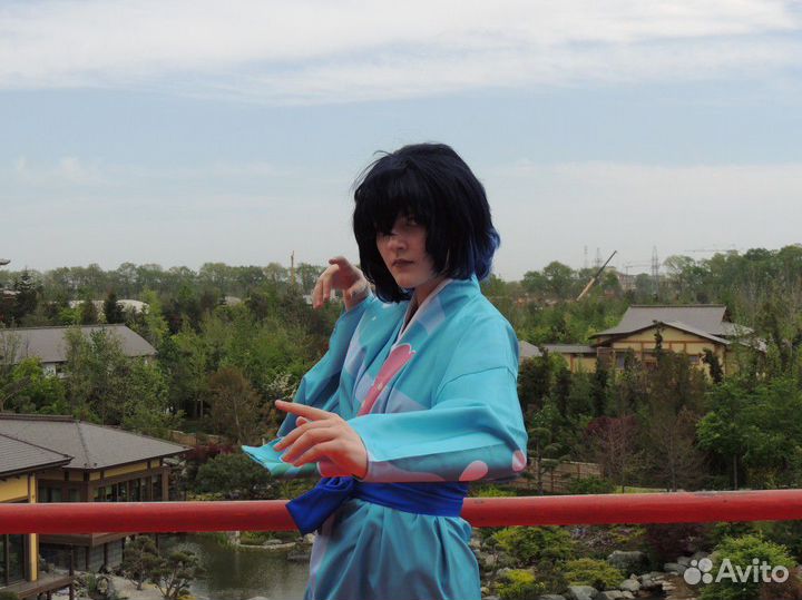 Косплей Иноске кимоно Клинок Рассекающий Демона