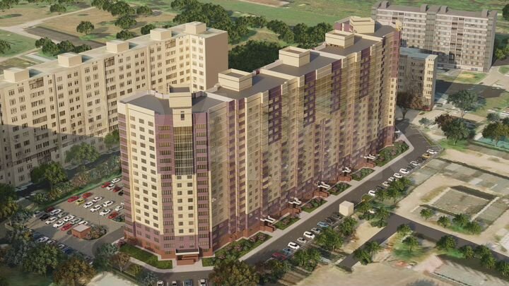 1-к. квартира, 49,1 м², 16/17 эт.