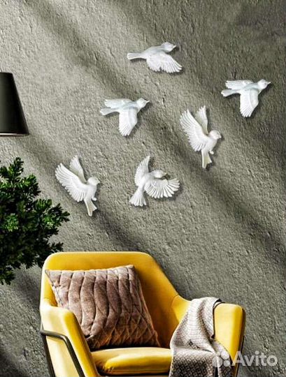 Декор Птички на стену (ручная работа)