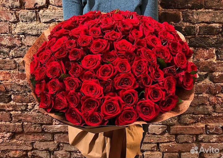 Букет из 89 розы Цветы Красноярск