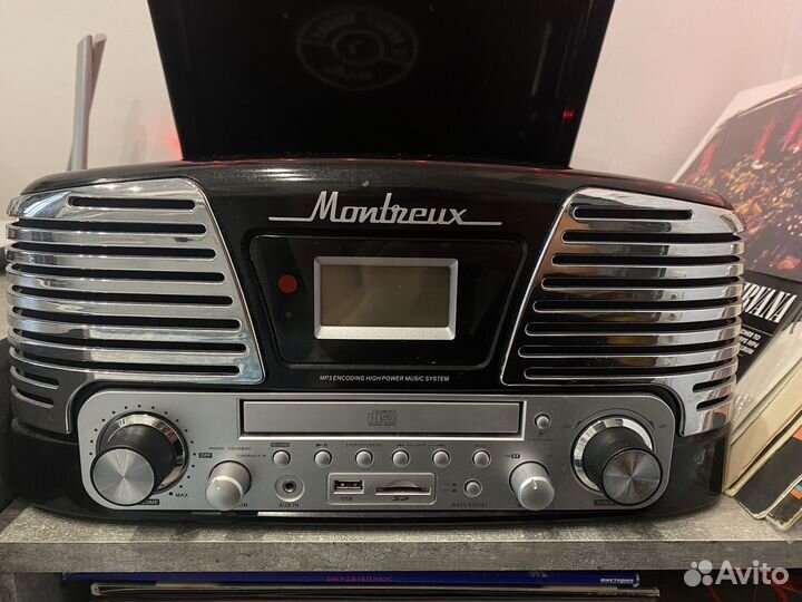 Ретро-проигрыватель playbox Montreux PB-106D-BK