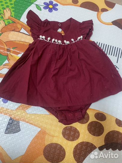 Платье-боди для малышки 86