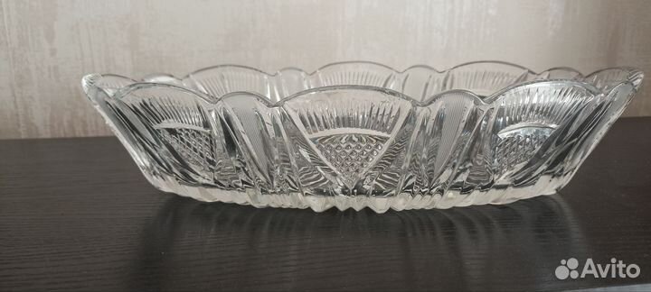 Ваза хрустальная ладья советская