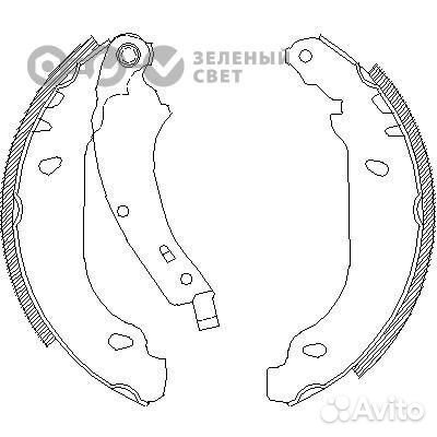 Remsa 407400 Колодки тормозные задние renault loga