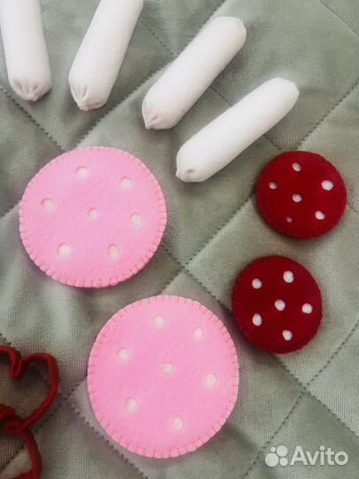 Набор еды для игр (фетр). Ручная работа