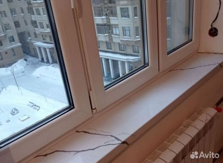 Подоконник из кварца Беленко