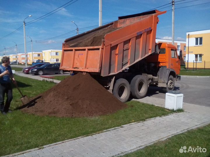 Чернозем земля плодородный грунт доставка